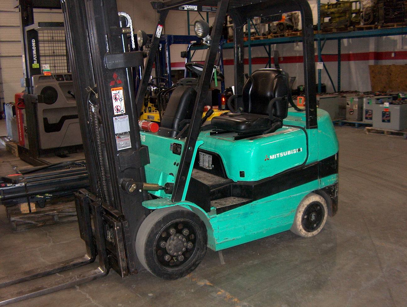 Mitsubishi Counterbalance Cushion Tire Forklift Ri Go Lift Truck Ltd