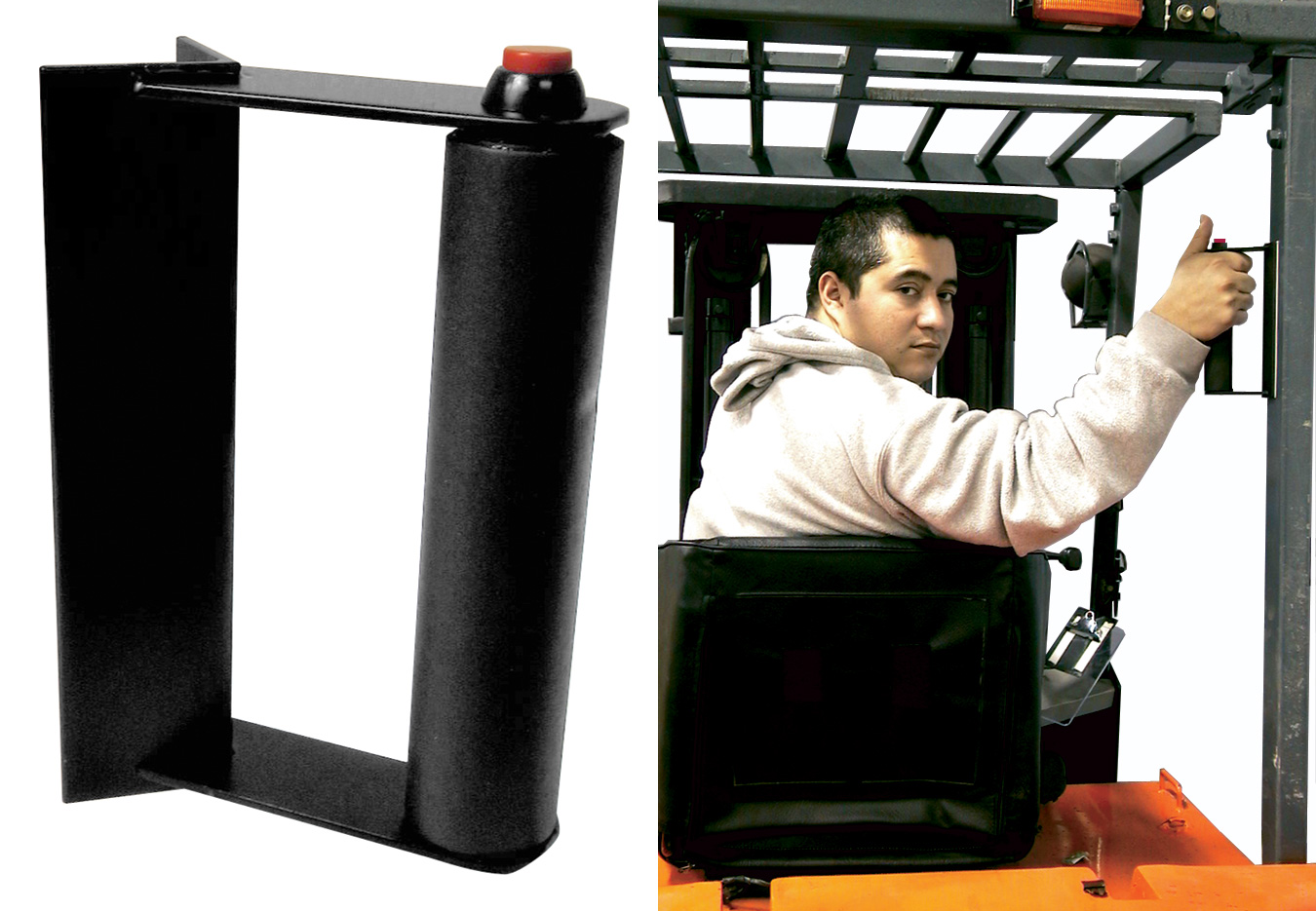 Ergo Forklift Back-Up Handle with Horn Button