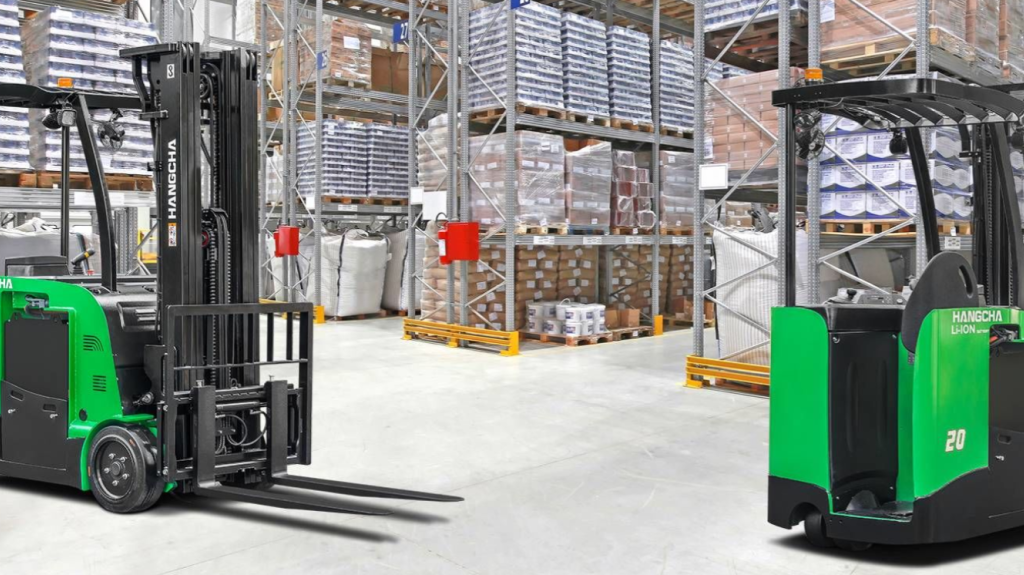 Hangcha 3-wheel stand-up counterbalanced lift truck